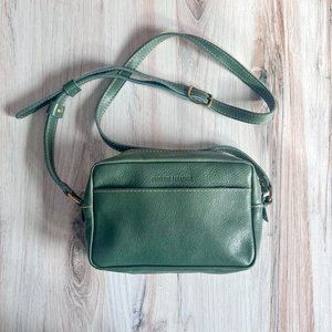 NWOT Portland Leather, The Toaster Crossbody Bag, Eucalyptus Green